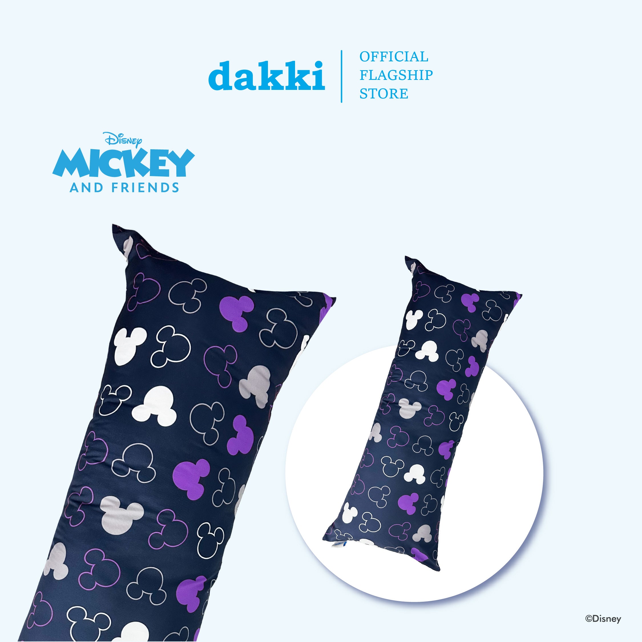 Dakki 16x40 Mickey and Friends BP Pattern Pillow