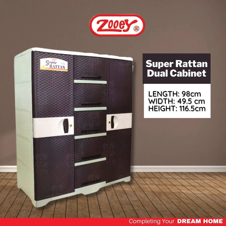 Zooey Cabinet Super Rattan Dual 2009-Srn