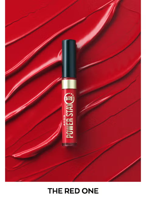 Avon Cosmetics Power Stay Liq Lip The Red One