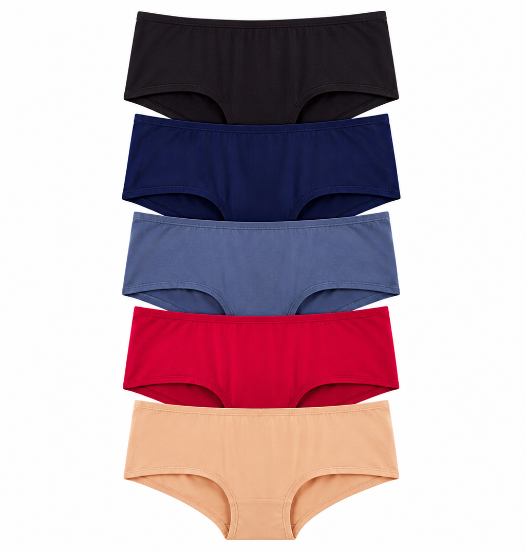 Centera Ladies' Multicolor 5-in-1 Boyleg Panty
