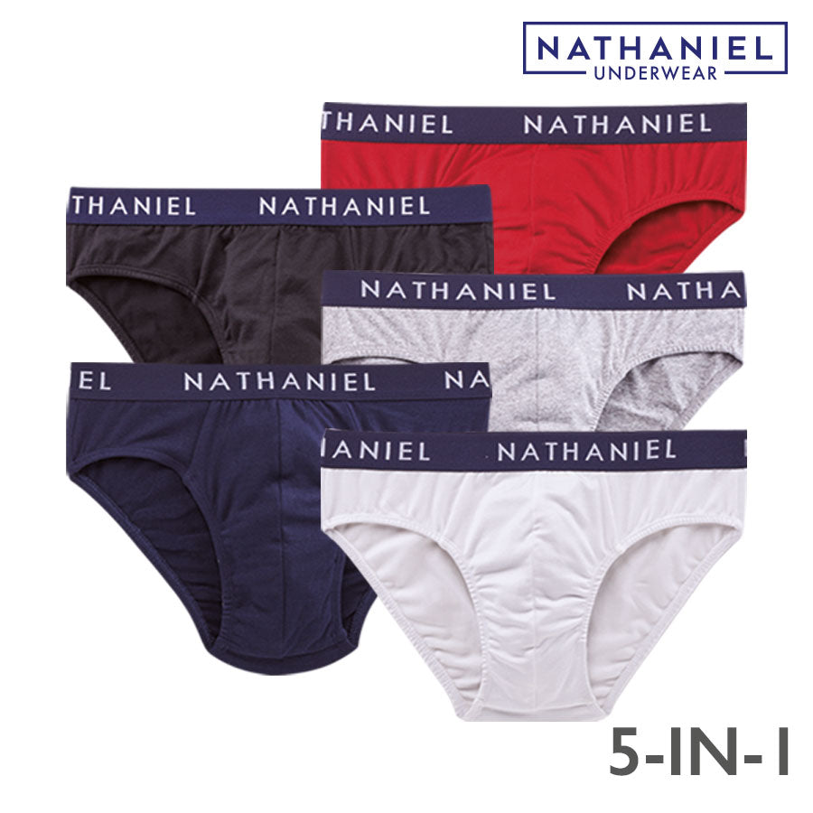 Gentleman Men's Multicolor 5-in-1 Basic Bikini Brief