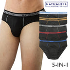 GeorgeMichael Men's Multicolor 5-in-1 Plain Bikini Brief