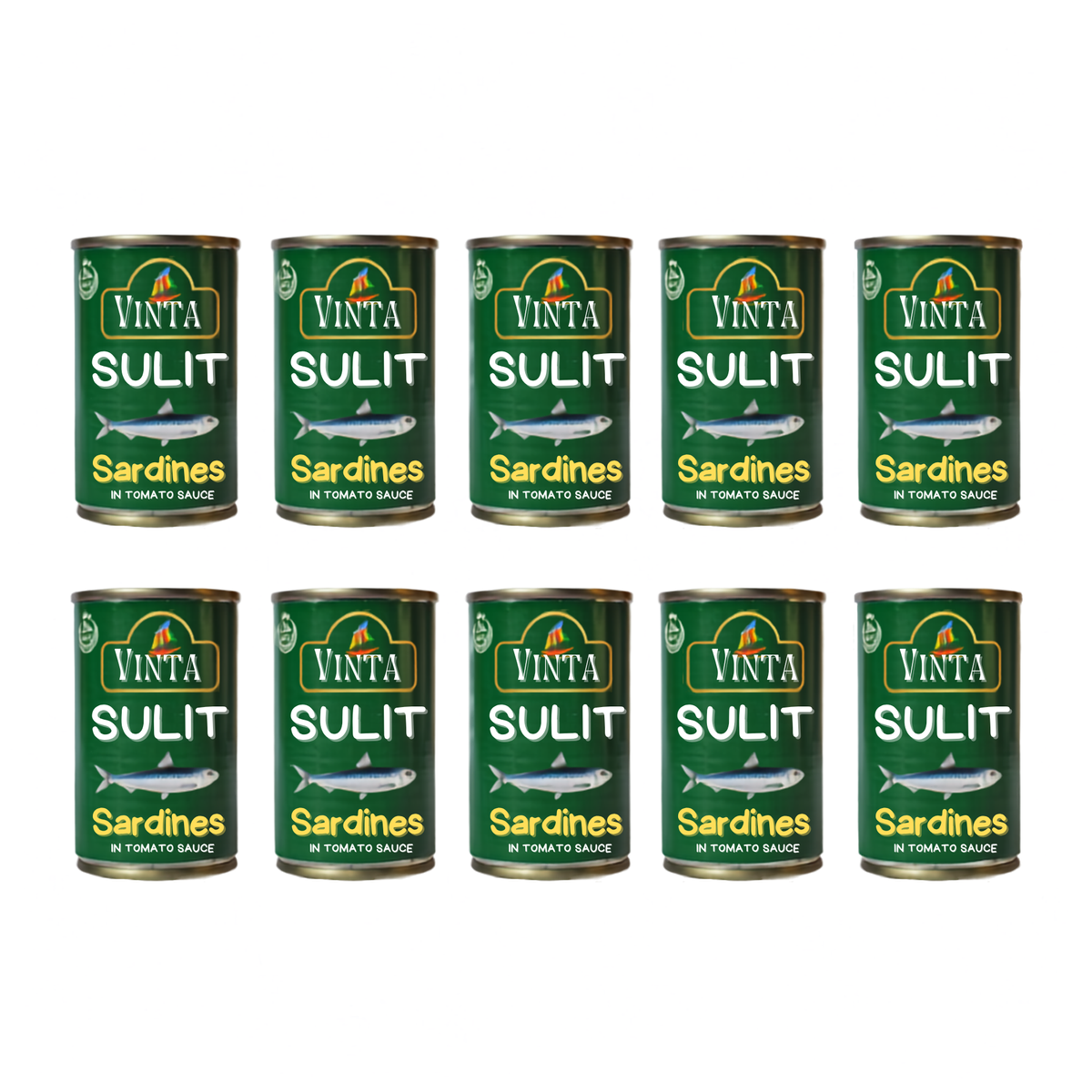 Vinta Sulit Sardines in Tomato Sauce 155g (9+1) Promo