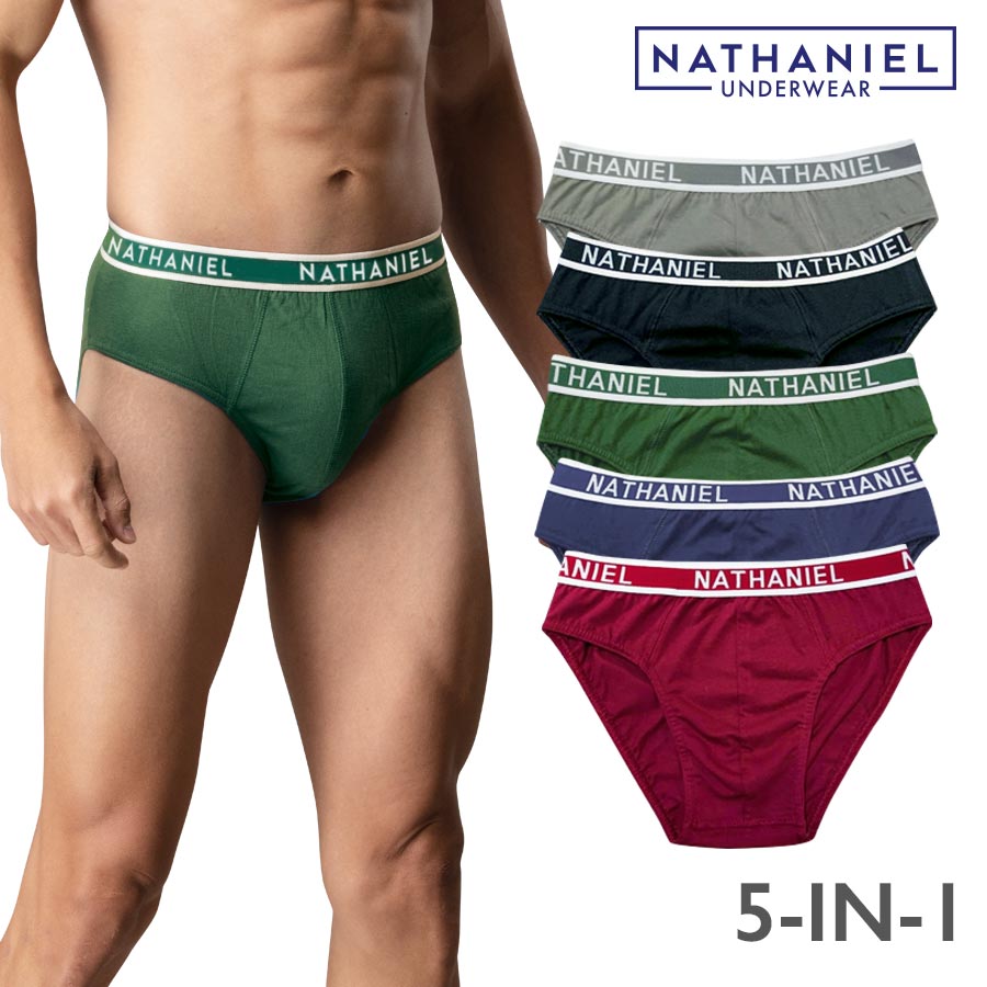 Albertroy Men's Multicolor 5-in-1 Plain Bikini Brief