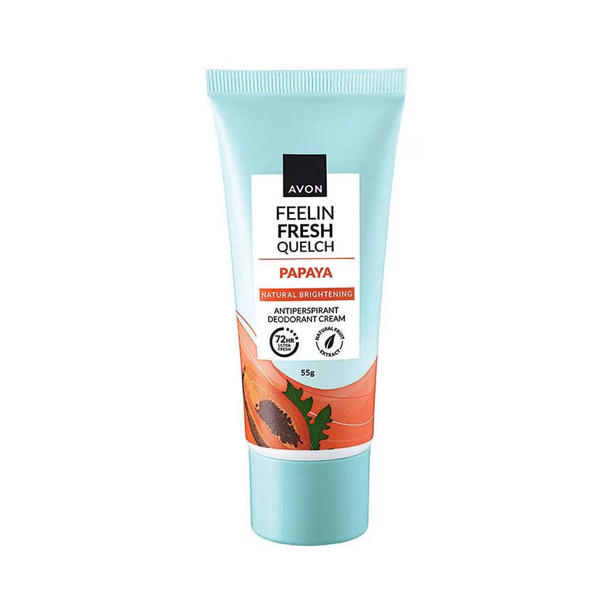 Avon Feelin Fresh Quelch Natural Brightening Papaya Anti-perspirant Deodorant Cream