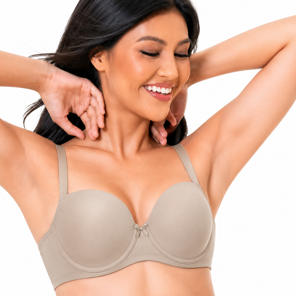 Avon Regina Underwire Convertible Moulded T-shirt Gray Bra